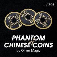 Phantom Of Chinese Coins (เวที) โดย Oliver 55MM Parlar Tricks Gimmick อุปกรณ์ Magia ลวงตามืออาชีพ