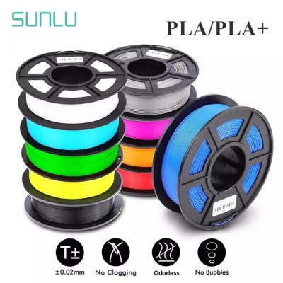 SUNLU PLA 1.75มม. PLAPLUS ไส้หลอดเครื่องพิมพ์3D 1กก. จัดวางอย่างเรียบร้อยไม่มีปมบรรจุภัณฑ์สูญญากาศที่ย่อยสลายได้ทางชีวภาพปลอดสารพิษ