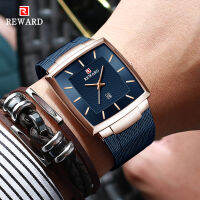 2021REWARD Fashion Blue Mens Watches 2022 New Top Luxury Brand Watch Men Business Waterproof Stainless Steel Quartz Wristwatch