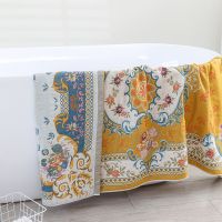 【CC】▧✥▬  New Boho Adults Household Cotton Gauze Ethnic Large Pool Gym Beach Quick-Dry Wrap