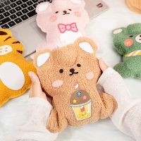 Injection Hot Water Bottle Plush Hand Warmer Water Cute Bear Rabbit Mini Portable Student Winter Warm Water Bag