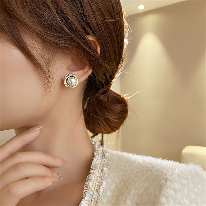 retro-women-fashion-gift-earrings-for-women-temptation-pearl-earrings-wedding-jewelry-stud