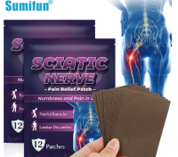 12pcs Sumifun Sciatic Nerve Pain Relief Patch Relieve Leg Numbness Lower Back Joint Inflammation Pain Stickers