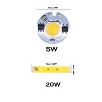 【♘COD Free Cas♘】 dongdangx59 Cob หลอดไฟชิพหลอดไฟสมาร์ทไอซีไดรเวอร์ Diy แถบไฟ LED 7นิ้วประหยัดพลังงานกลางแจ้ง10W 20W 30W 50W พลังงานสูง110V 220V 12V