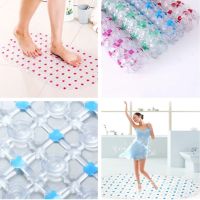 【LZ】niquda Rectangle PVC Anti-skid Bath Mats Soft Shower Bathroom Massage Mat Suction Cup Non-slip Bathtub Carpet Large Size Anti-slip Mats