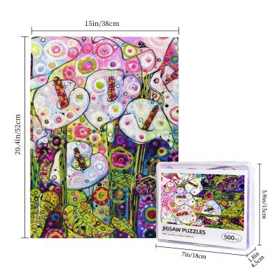 Sally Rich - Lillys Wooden Jigsaw Puzzle 500 Pieces Educational Toy Painting Art Decor Decompression toys 500pcs