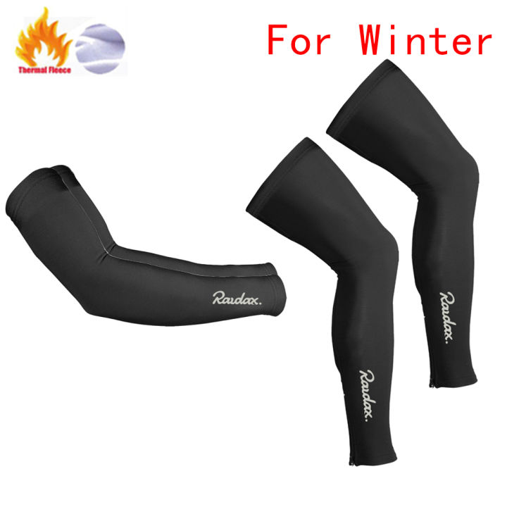 raudax-arm-leg-warmers-black-winter-thermal-fellce-cycling-arm-warmer-mtb-bicycle-running-racing-mtb-bike-2021-leg-sleeve