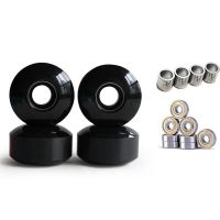 4Pcs Skateboard Longboard Wheels 52mm 95A Road Skate Pro Action Motion Wheels with 8Pcs ABEC-11Seal Bearing