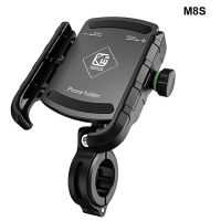 Motorcycle Mobile Phone Holder With USB Charger QC 3.0 Wireless Charger Motorbike Mirror GPS Stand Bracket Phone Mount Support