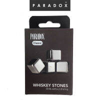 Paradox พาราด็อกซ์ : น้ำแข็งสแตนเลส 4ชิ้นคลาสสิค  WHISKY STONE SET 4 PCS CLASSIC