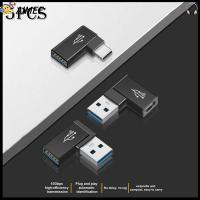 AIMEE 5pcs สนับศอก หญิงกับชาย ขั้วต่อ USB C อะแดปเตอร์ OTG ตัวแปลงสัญญาณ 10กิกะบิต USB 3.0เป็น Type-C