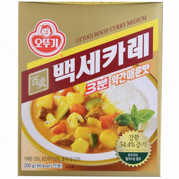 ผัดแกงกระหรี่เกาหลี ottogi bekse curry mild 200g 백세카레
