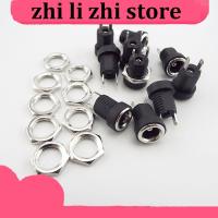 zhilizhi Store DC022B 5.5*2.1mm DC Power Jack Supply Socket Connector DC Female Terminal 2 pin Panel Mount Plug Adapter 5.5*2.1