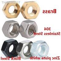 ✹✟▽ Brass304 Stainless SteelBlack Carbon SteelGalvanized Hexagonal Nut Metric Nut Zinc Plate White M1.2 M1.4M1.6 M2 M3 M5 M6 M36