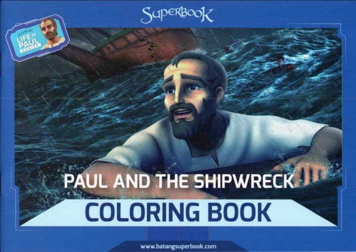 PCBS CBN Paul & The Shipwreck (COLORING BOOK)(BIBLE STORY) : Superbook ...