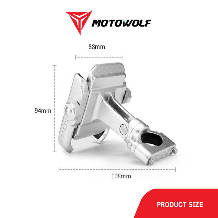 motowolf-ทีจับโทรศัพท์มือถือสำหรับรถมอเตอร์ไซค์-รุ่น-mdl2805-ยึดติดก้านกระจก-ยึดติดแฮนด์บาร์-อุปกรณ์เสริมสำหรับมอเตอร์ไซค์-รับประกัน-1-ปี