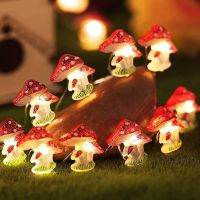 LED Mushroom Lights 20/30 Leds Fairy String Light Home Garden Christmas New Year Wedding Christmas Tree Decoration Garland Light