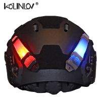 【LZ】❇♨  3 versões Tactical Signal Light for Bike Pode ser comutado luz do capacete Segurança piscando Lâmpada de sinal de esportes militares 7 cores Novo