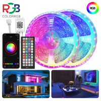 【ส่งจากกรุงเทพ】COLORRGB ไฟ LED สำหรับเพดาน | ไฟ LED สำหรับห้อง | ไฟคริสต์มาส | ตกแต่งคริสต์มาสสำหรับบ้าน LED/5050แถบไฟ RGB APP + รีโมทคอนโทรล