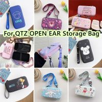 READY STOCK! For QTZ OPEN EAR Bone Conduction Headphones Case Cartoon Innovation Series for QTZ OPEN EAR Portable Storage Bag Carry Box Pouch