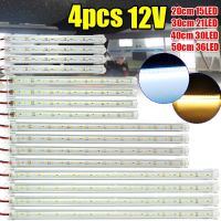 2/4pcs 12V 40/50cm 30 LED 5630 LED Interior Strip Bar Light Car Van Caravan Boat Truck Trailer For Camping RV Caravan Camper