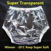 PVC adult diaper lover Wide elastic pants adult diapers transparent pants/diapers non disposable diaper plastic diaper pants