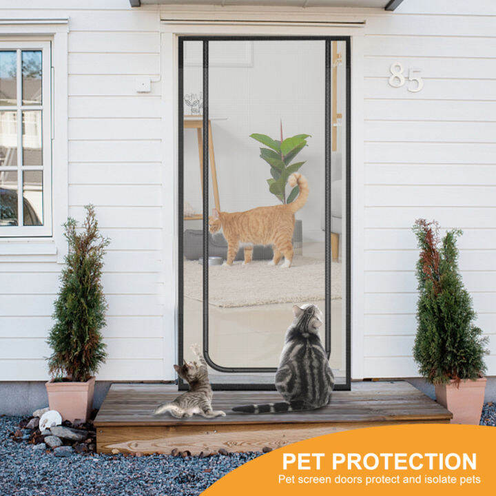 Cat Screen Door， Heavy Duty Pet Screen Door, Prevent Dogs Cats From