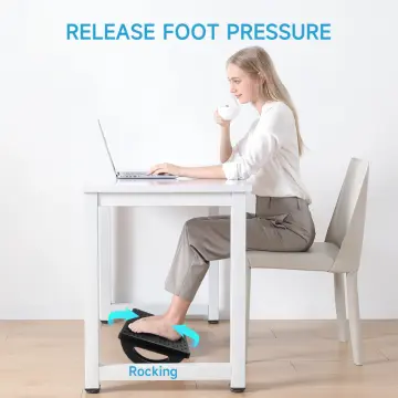 Foot Rest for under Desk at Work-Ergonomic Design Foot Stool for  Fatigue&Pain Re