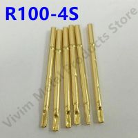 100 PCS/Pack R100-4S Test Probe Tapered Brass Tube Gold Spring Test Probe Test Glod Tool Nails Screws Fasteners