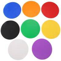 8-Piece Set of Silicone Pot Fixture Mat Round Kitchen Coaster Multi-Purpose Corkscrew Multicolor