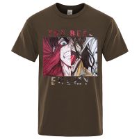 Attack On Titan The Real Enemy Mens Cartoons Cotton Tshirt Clothing Gildan