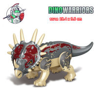 (พร้อมส่งในไทย) ตัวต่อไดโนเสาร์ Triceratops ห้าเขา (ไม่มีกล่อง)