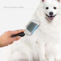 【CW】 Double-sided Comb Cleaning Dog Slicker Remove Hair Massage Removes Loose Floating