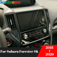 Carbon Fiber Car Styling For Subaru Forester SK 2018 2019 2020 Center Air Condition Vent Outlet Cover Trim Interior Accessories