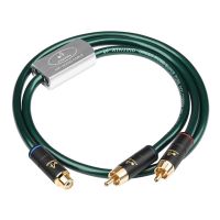 ATAUDIO Hifi RCA Female to 2 RCA Male Audio Cable OCC core dual shielding One to Two Subwoofer Amplifer RCA Cable