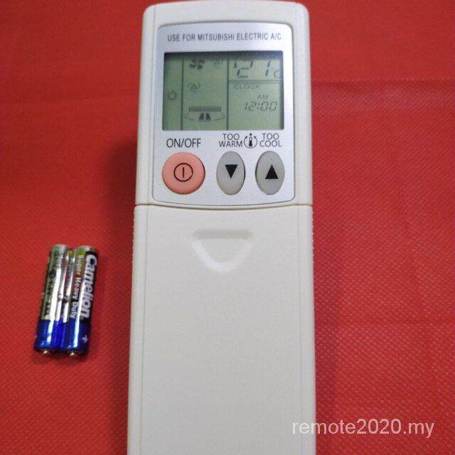 Mitsubishi air conditioner remote control gray side pull cover Lazada