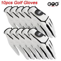 10pcs GOG golf gloves Professional Mens Leather sheepskin left golf glove for golfer soft Breathable new Free Shipping