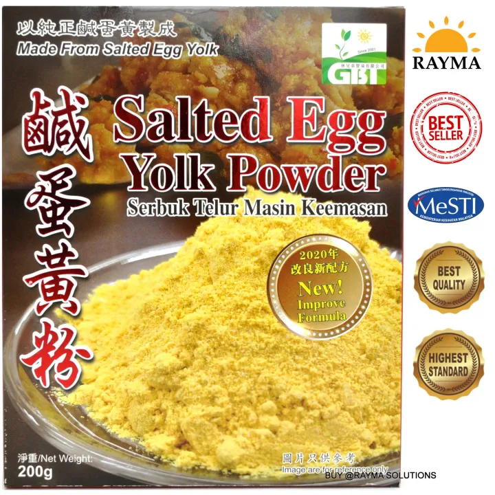 Premium Salted Egg Yolk Powder (Serbuk Telur Masin Keemasan), 200g Lazada