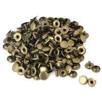 100x Single-sided Cap Rivet Tubular Metal Leather Craft Repairs Studs Punk Spike Decor