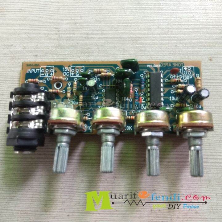 Tone Control Mono Apex Input Balance Kit 180m 3way 12-15V DC Socket