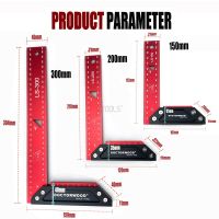 เกจวัดร่องสำหรับงานไม้อุปกรณ์ทำเครื่องหมายตัดเครื่องมือไม้บรรทัดงานไม้สี่เหลี่ยมสำหรับงานไม้งานไม้แม่นยำอลูมิเนียม