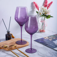 Lead-Free Crystal Glass Champagne Wine Glasses Set Home Big Belly Goblet Bordeaux Light Luxury Charm Purple Burdy Whiskey Cup