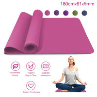 เสื่อโยคะ Yoga mat หนา 6มม. ขนาด 180x61.5 cm พรมโยคะ แผ่นรองโยคะ มีให้เลือกหลายสี Dailylmall