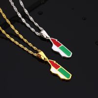 【CC】 SONYA New Enamel Drop Map Flag Pendant Necklace Jewelry Ethnic Birthday Gifts