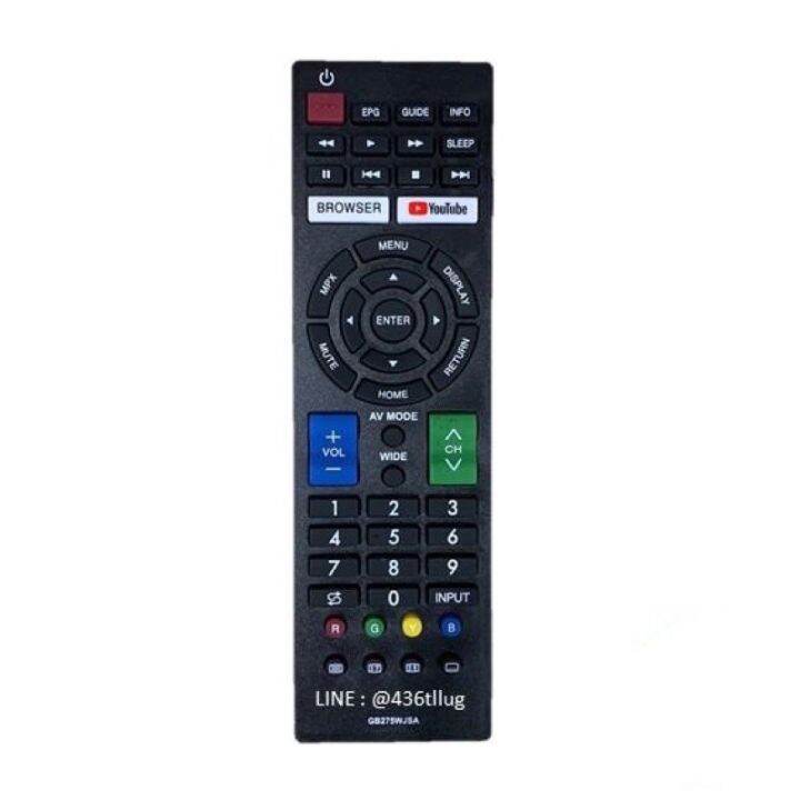 Sharp gb275wjsa flat screen LCD TV remote control Lazada