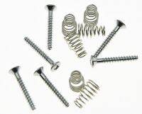 KAISH 6x Single Coil Pickup Mounting Screws and Springs Chrome