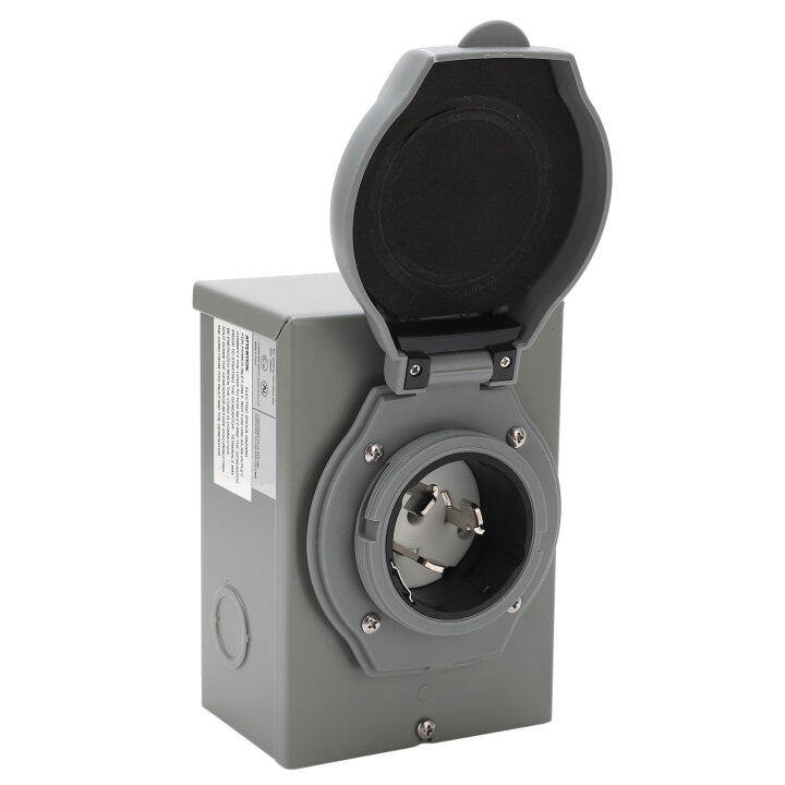50A Generator Power Inlet Box Power Inlet Box 12500W AC125V 250V For ...