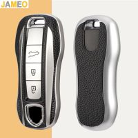 ◑ TPU Car Key Cover Case for Porsche Macan 911 Panamera Cayenne Carrera Taycan Bag Fob Shell Holder Protector Accessories