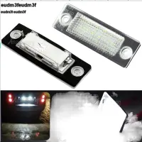 2ชิ้น Canbus ไฟป้ายทะเบียน LED สำหรับ VW Caddy MK3เจ็ททากอล์ฟบวกซินโคร MK5พาสสาท B5.5 B6รถขนย้าย MK1 T5 Eudm3f T6