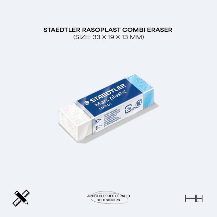 Staedtler Rasoplast Combi Eraser (Size 33 x 19 x 13 mm) Lazada PH